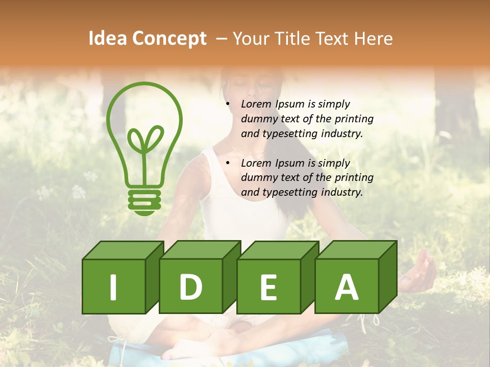 Smiling Girl Care PowerPoint Template