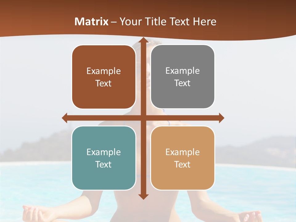 Wellness Stretch Woman PowerPoint Template