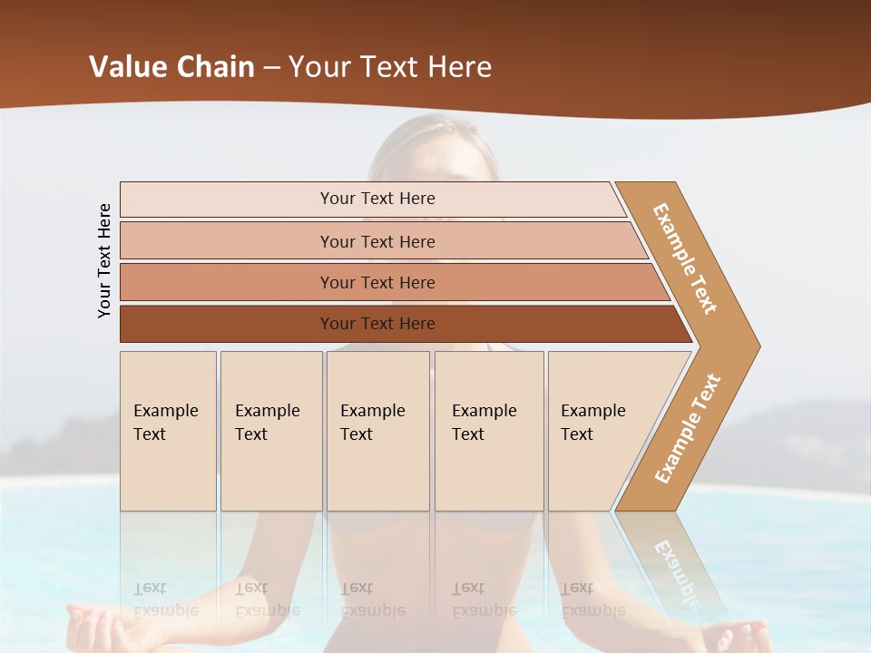 Wellness Stretch Woman PowerPoint Template