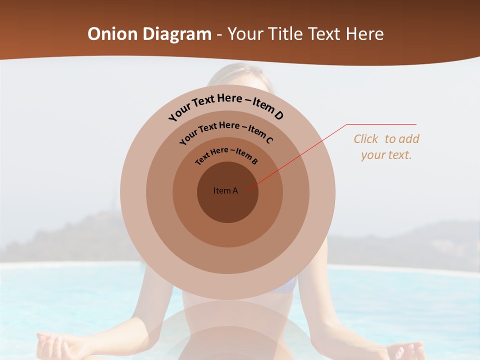 Wellness Stretch Woman PowerPoint Template