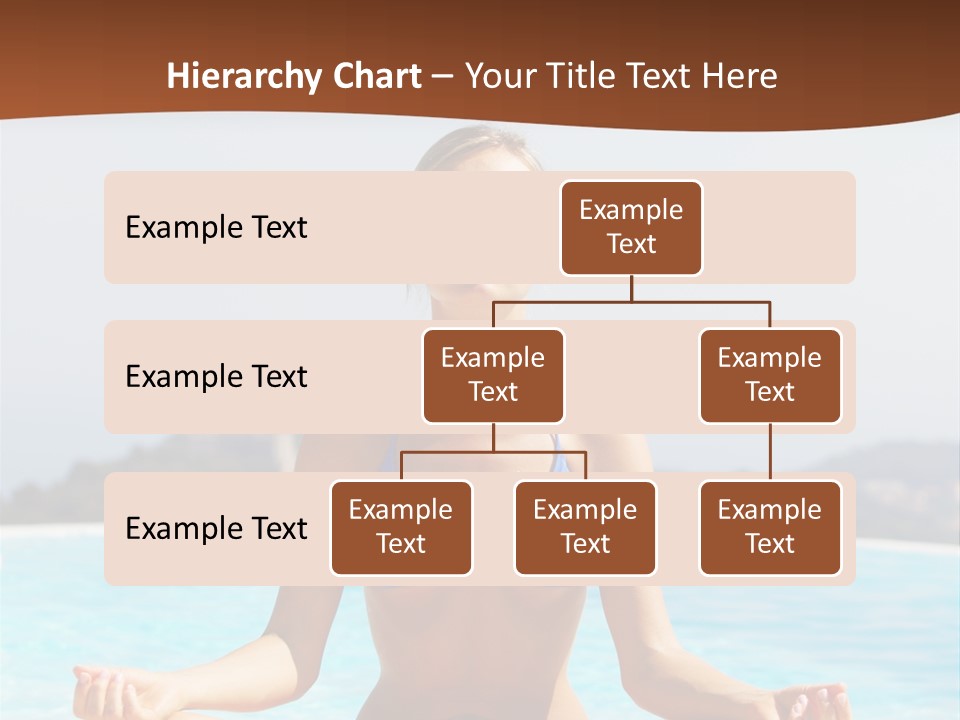 Wellness Stretch Woman PowerPoint Template