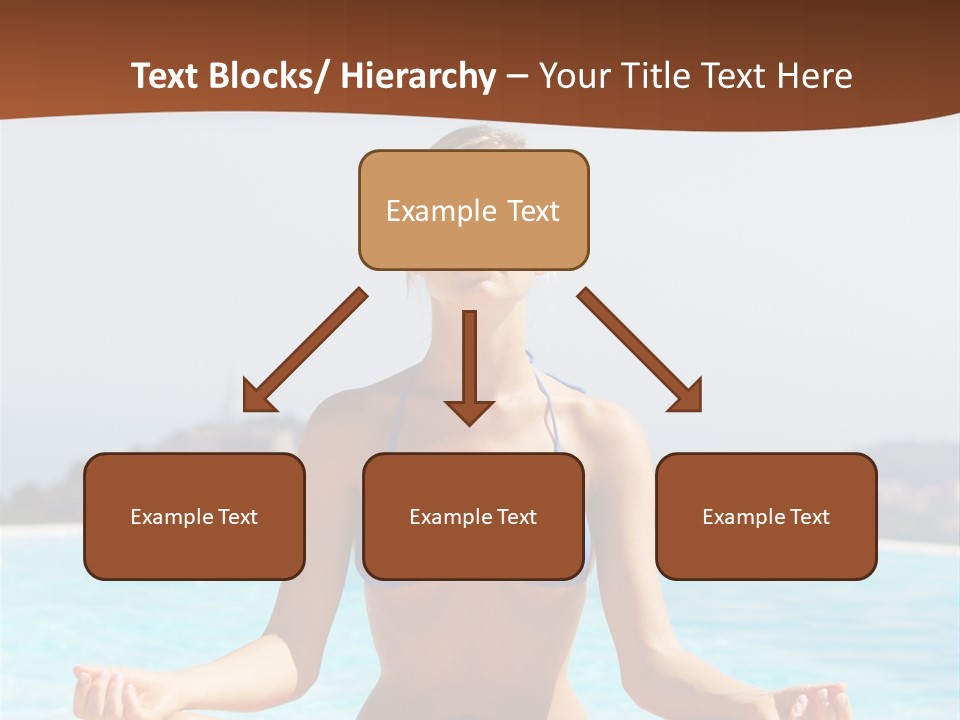 Wellness Stretch Woman PowerPoint Template