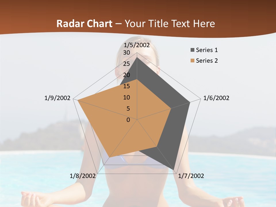 Wellness Stretch Woman PowerPoint Template