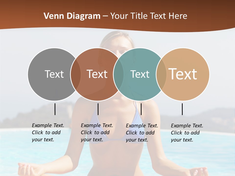 Wellness Stretch Woman PowerPoint Template