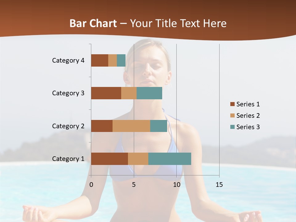 Wellness Stretch Woman PowerPoint Template