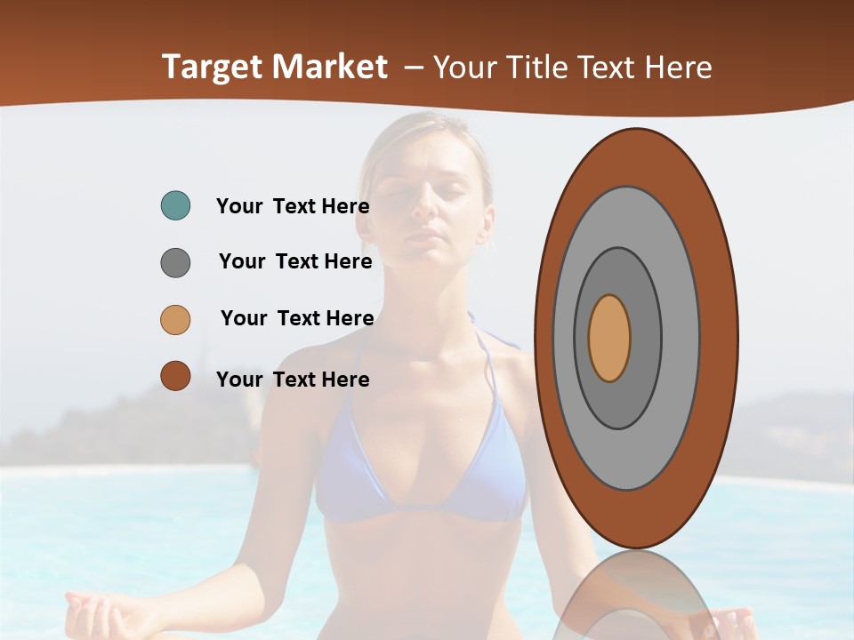 Wellness Stretch Woman PowerPoint Template