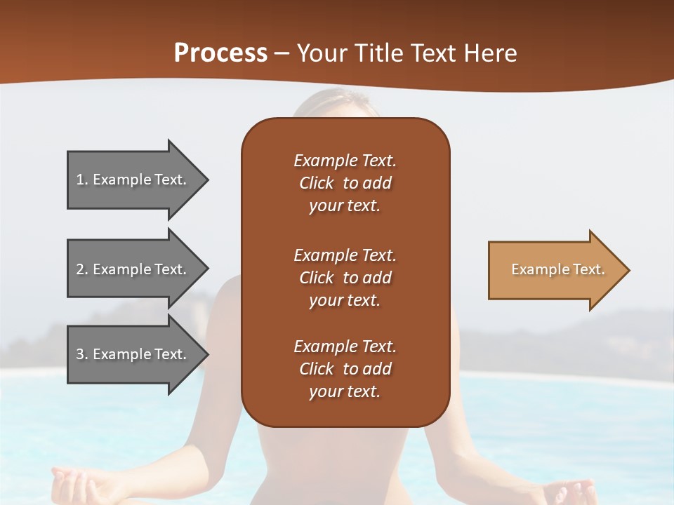 Wellness Stretch Woman PowerPoint Template