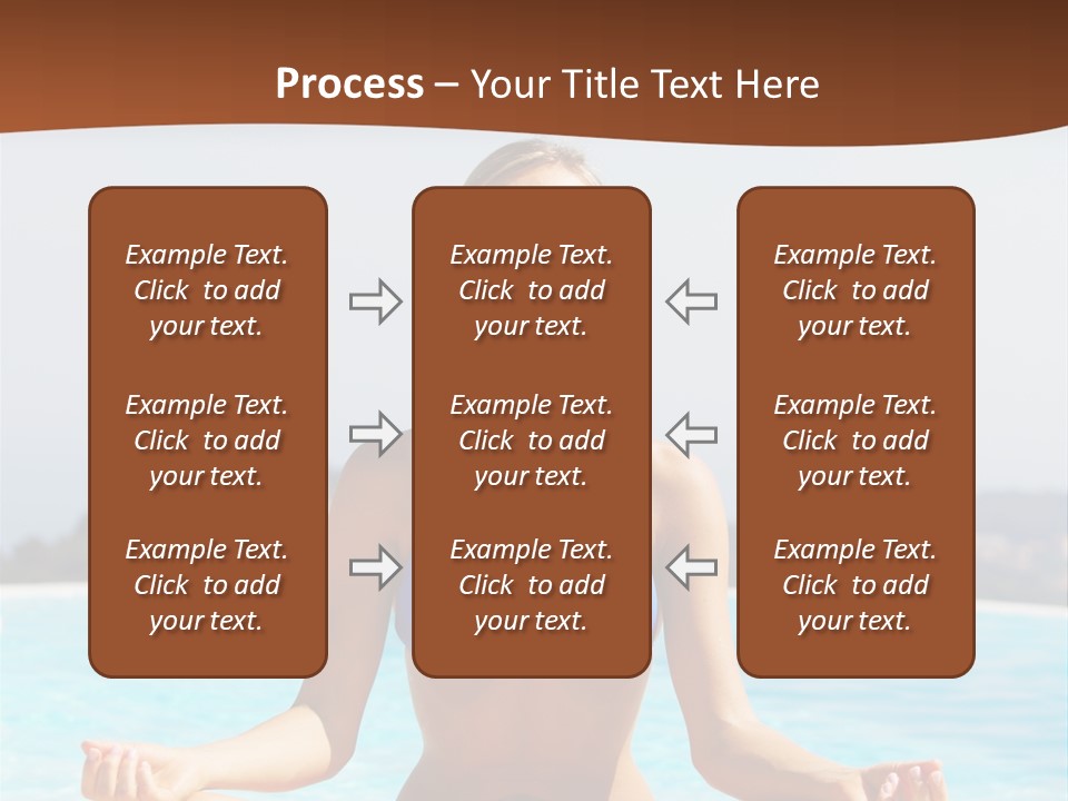 Wellness Stretch Woman PowerPoint Template