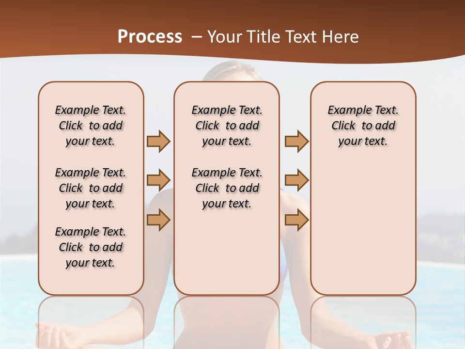 Wellness Stretch Woman PowerPoint Template