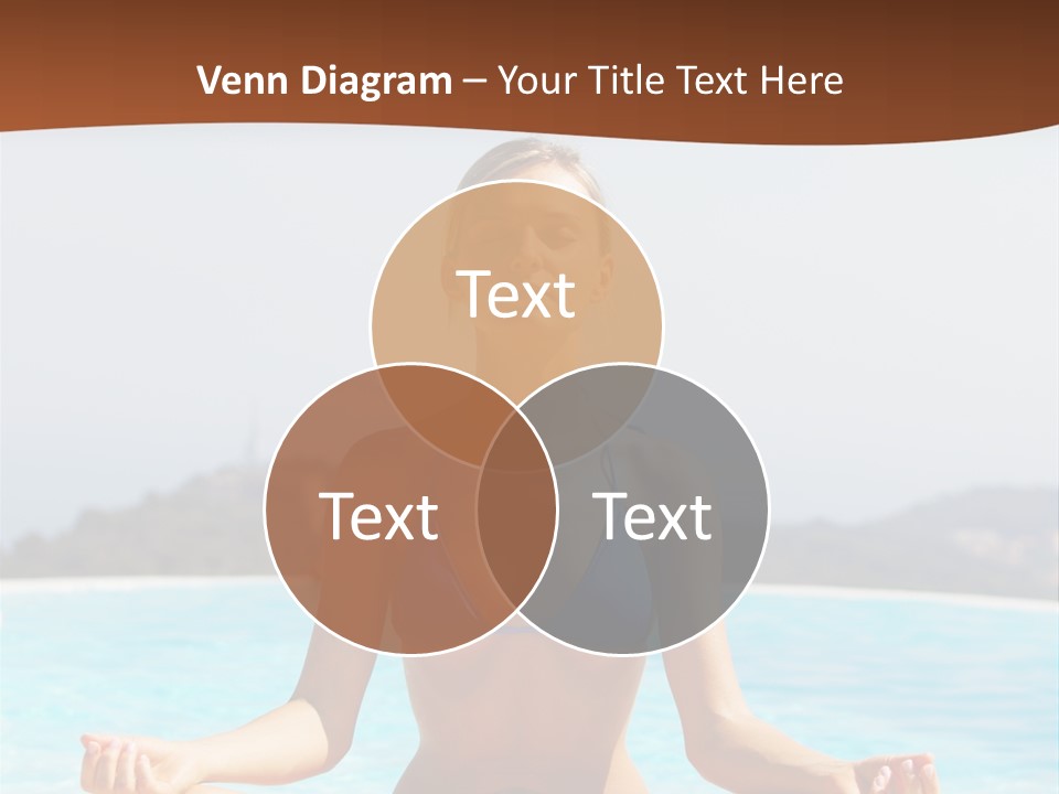 Wellness Stretch Woman PowerPoint Template