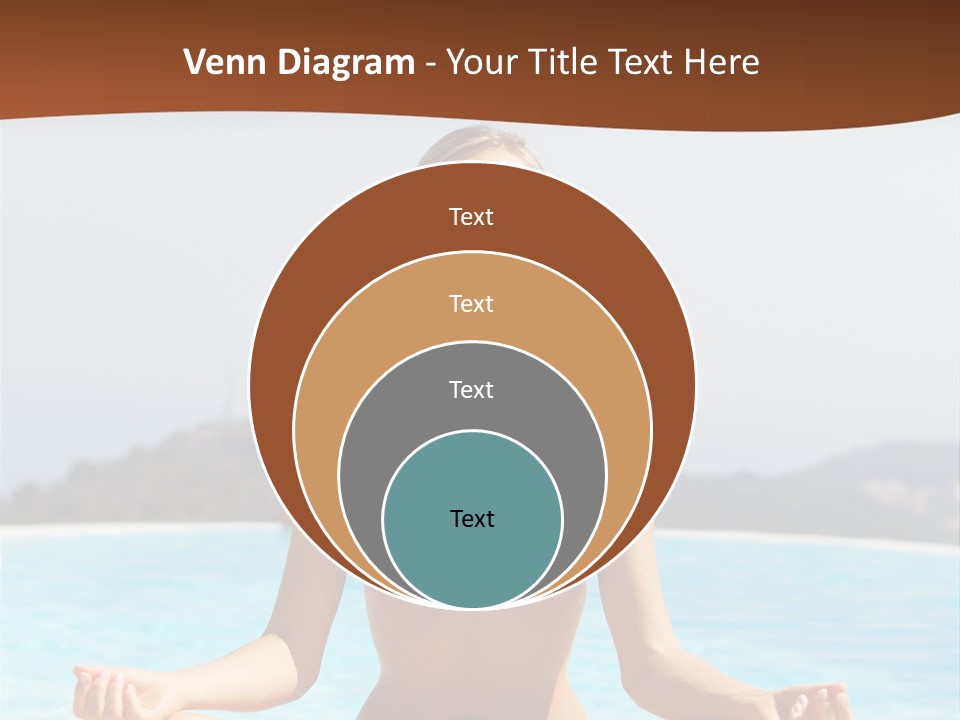 Wellness Stretch Woman PowerPoint Template