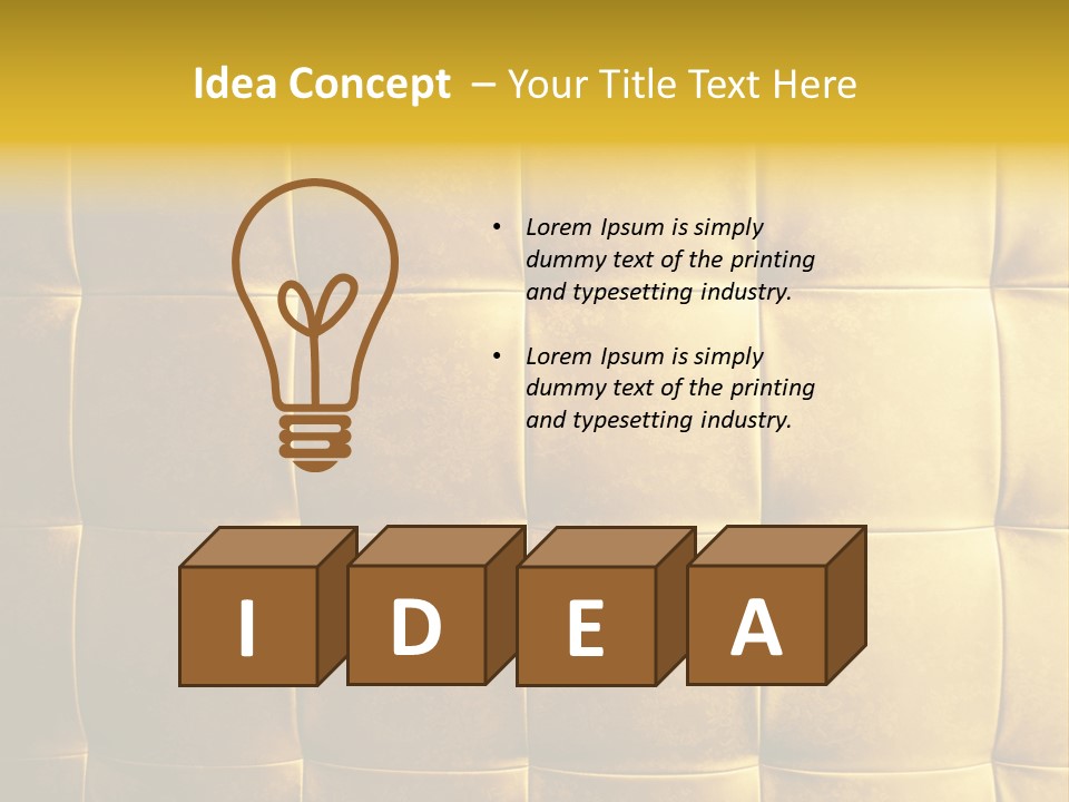 Natural Leather Old PowerPoint Template