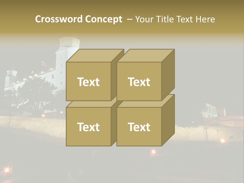 Postcard Construction Detail PowerPoint Template