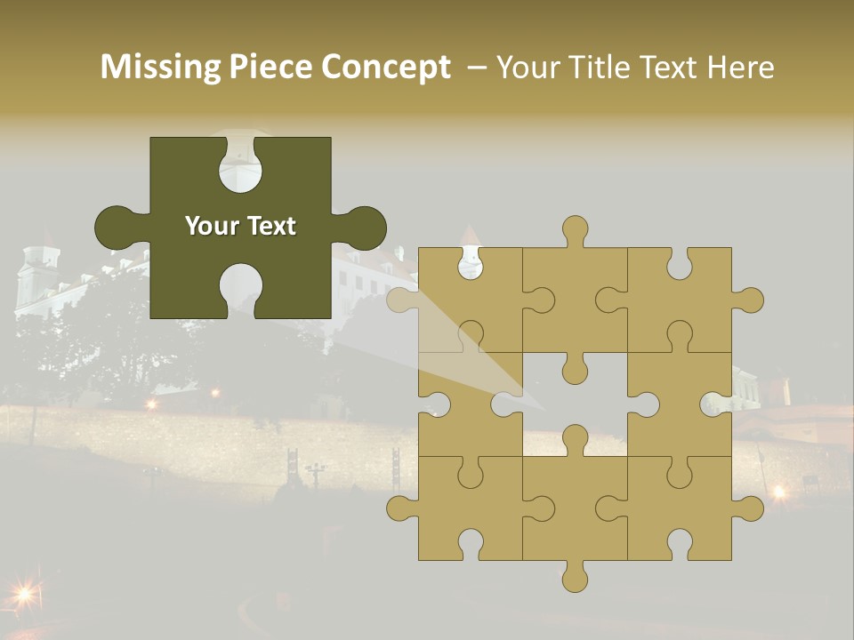 Postcard Construction Detail PowerPoint Template