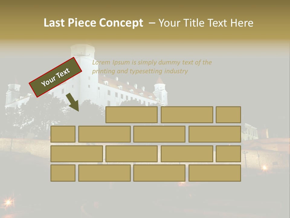 Postcard Construction Detail PowerPoint Template