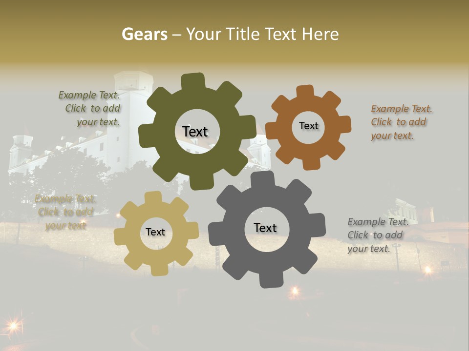 Postcard Construction Detail PowerPoint Template