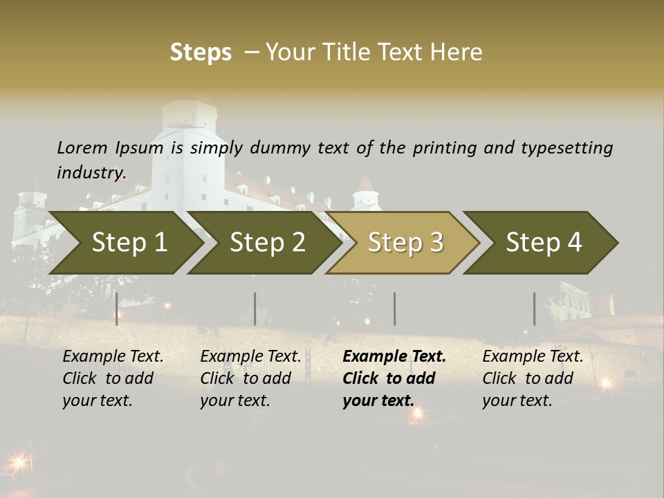 Postcard Construction Detail PowerPoint Template