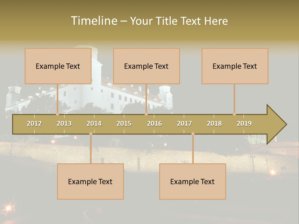 Postcard Construction Detail PowerPoint Template