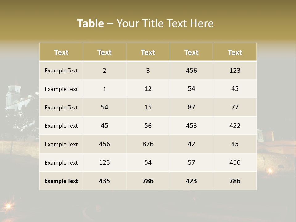 Postcard Construction Detail PowerPoint Template