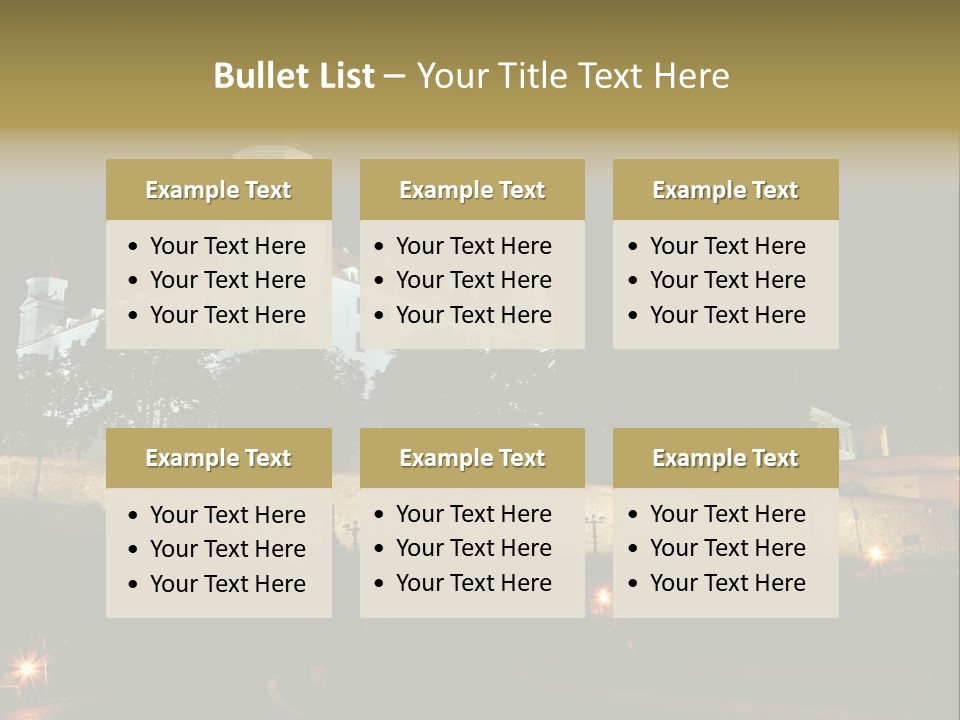 Postcard Construction Detail PowerPoint Template