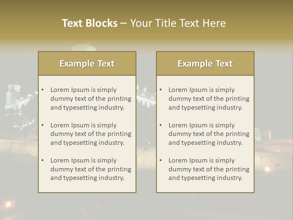 Postcard Construction Detail PowerPoint Template