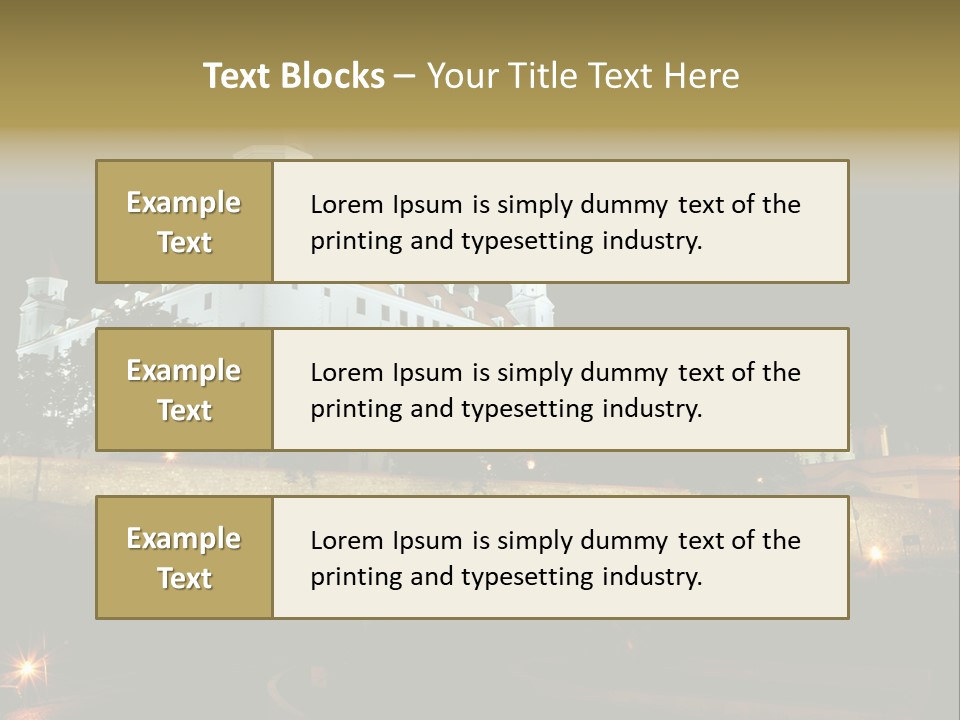 Postcard Construction Detail PowerPoint Template
