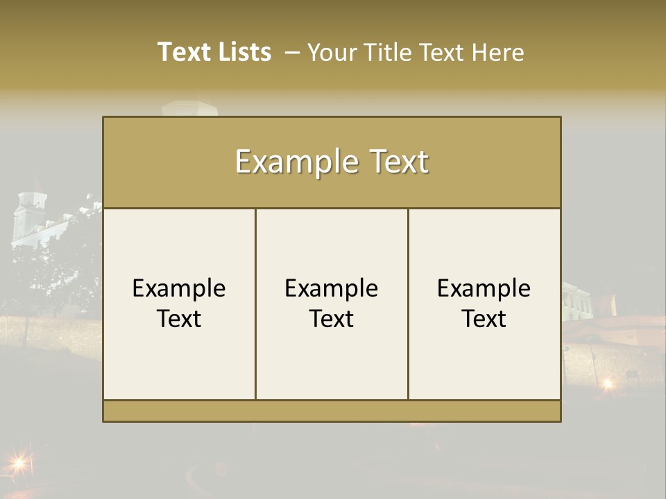 Postcard Construction Detail PowerPoint Template