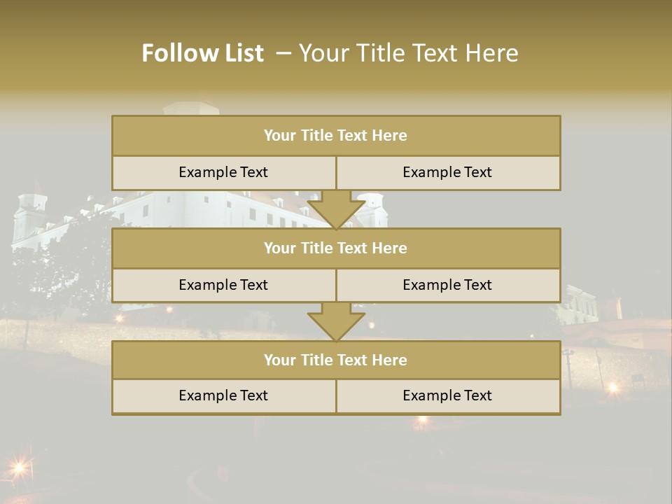 Postcard Construction Detail PowerPoint Template