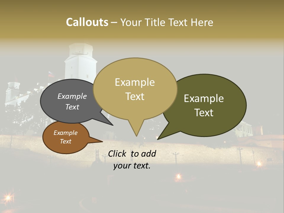 Postcard Construction Detail PowerPoint Template