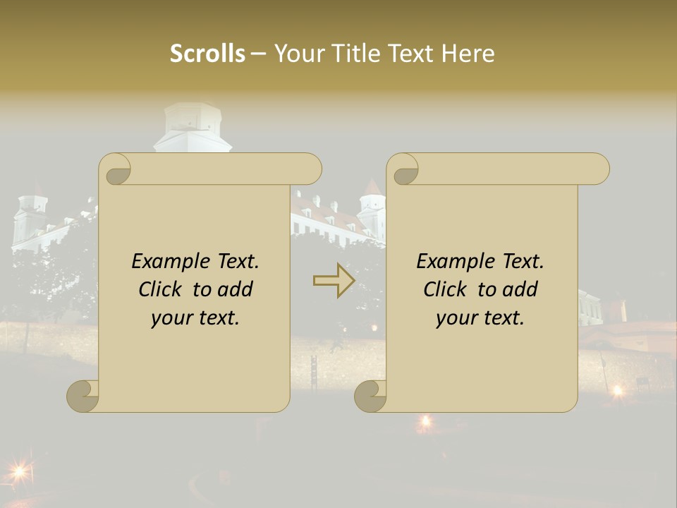 Postcard Construction Detail PowerPoint Template