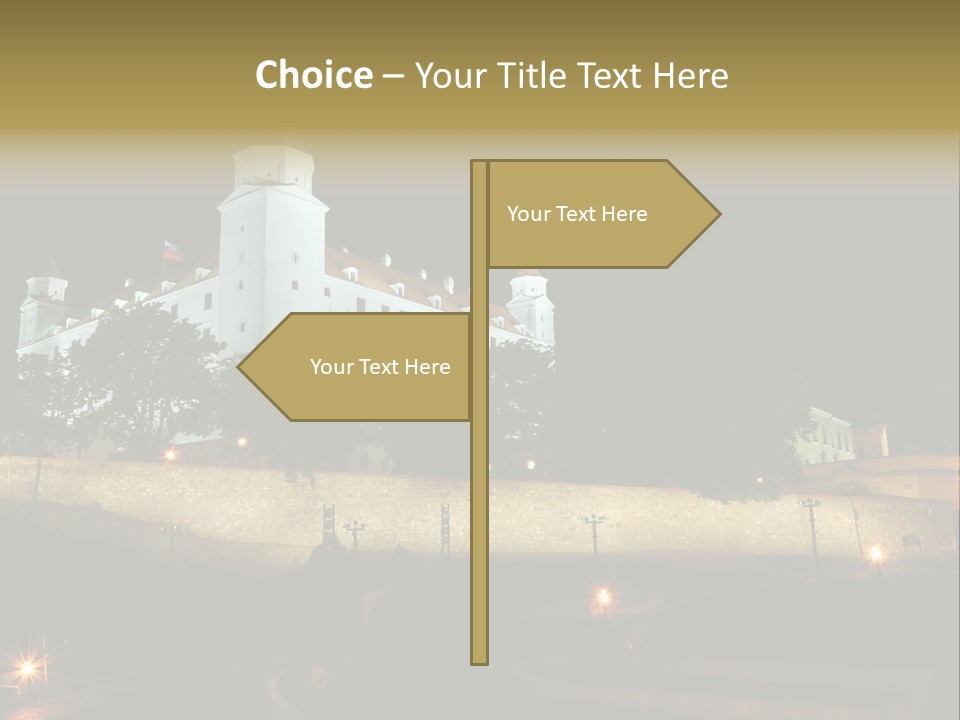Postcard Construction Detail PowerPoint Template