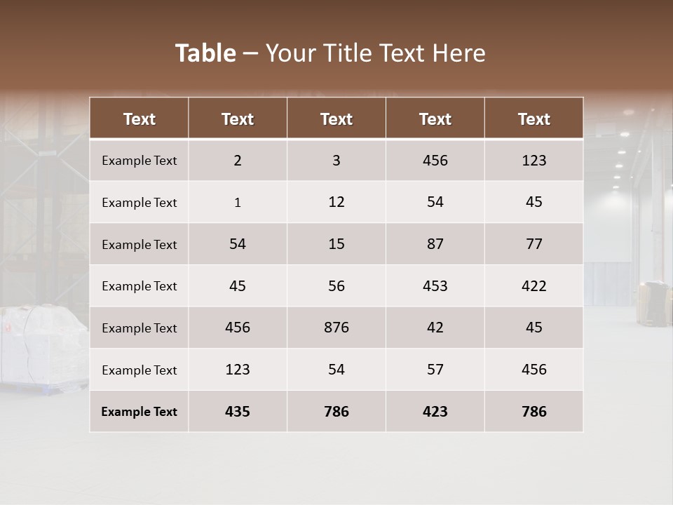 Package Truck Stock PowerPoint Template