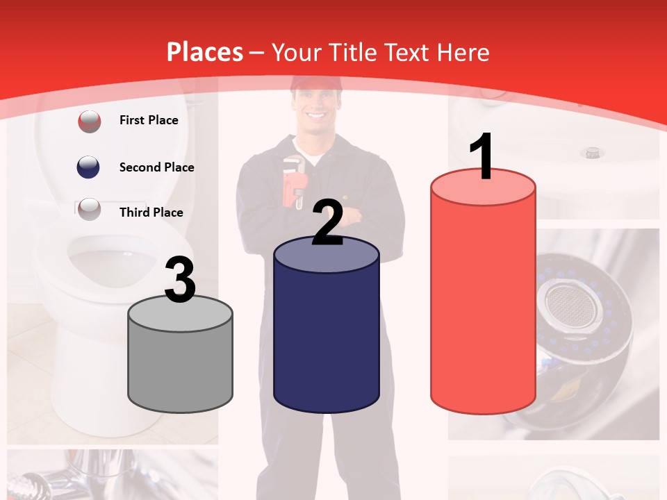 Drain Repairman Equipment PowerPoint Template