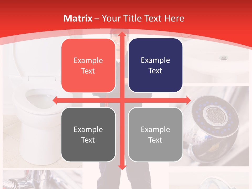 Drain Repairman Equipment PowerPoint Template