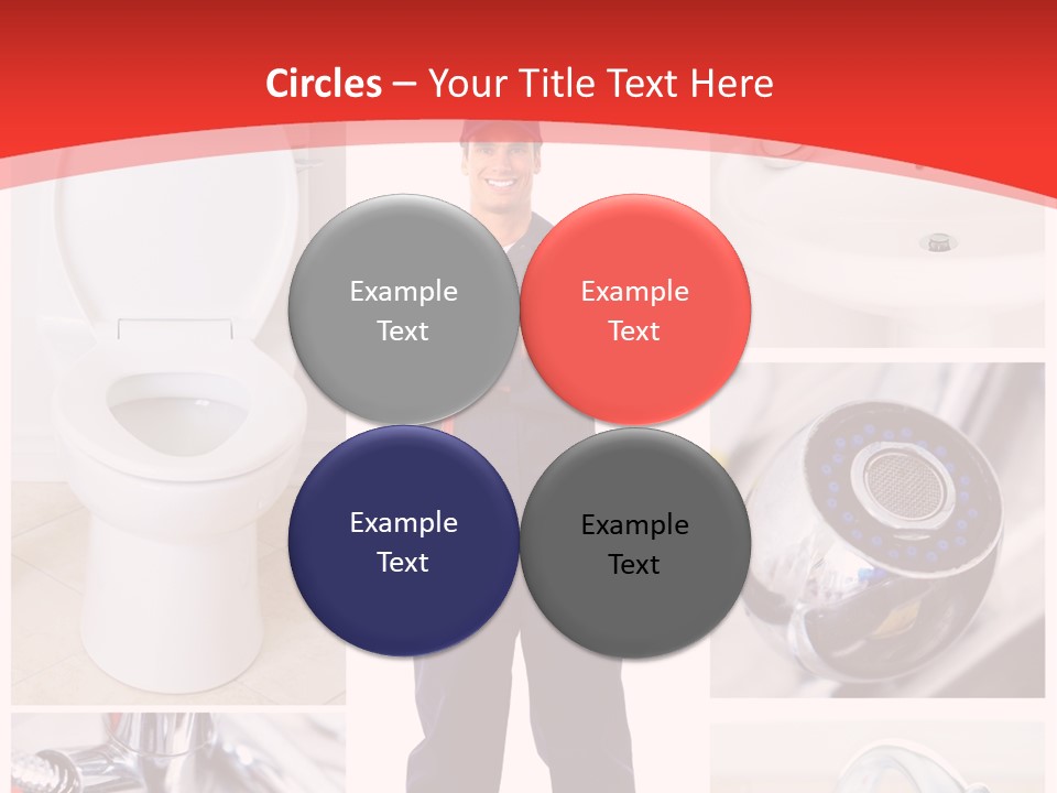 Drain Repairman Equipment PowerPoint Template