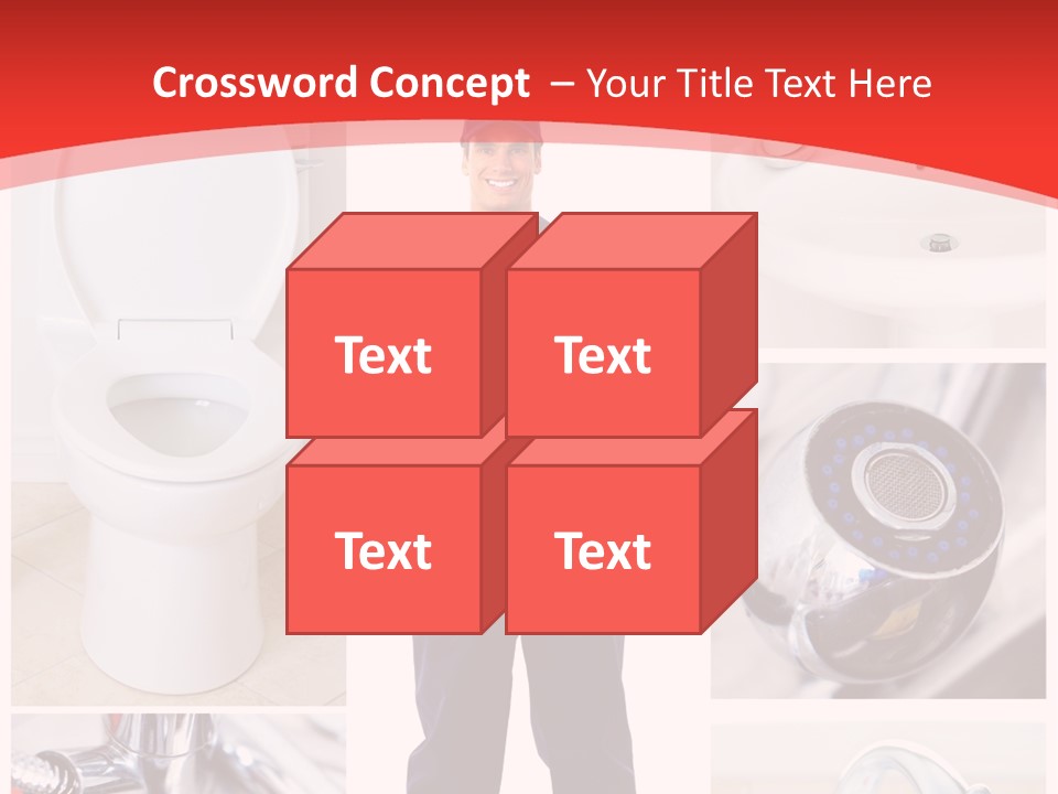 Drain Repairman Equipment PowerPoint Template