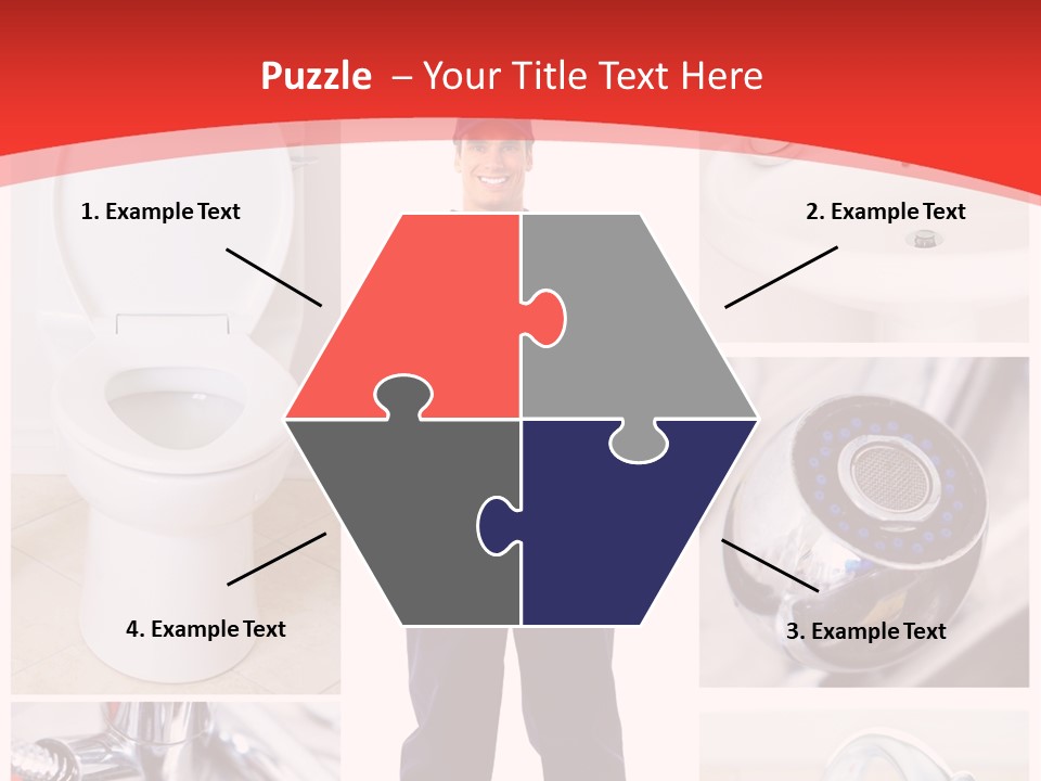 Drain Repairman Equipment PowerPoint Template