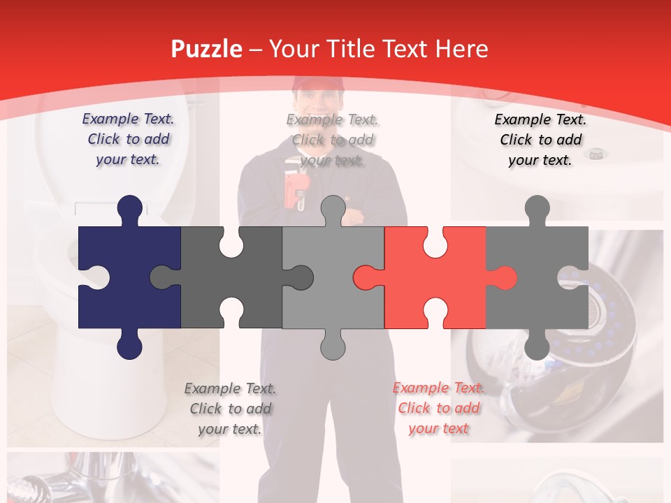 Drain Repairman Equipment PowerPoint Template