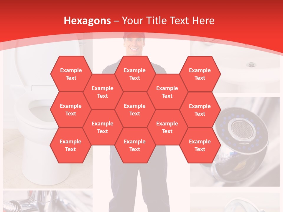 Drain Repairman Equipment PowerPoint Template