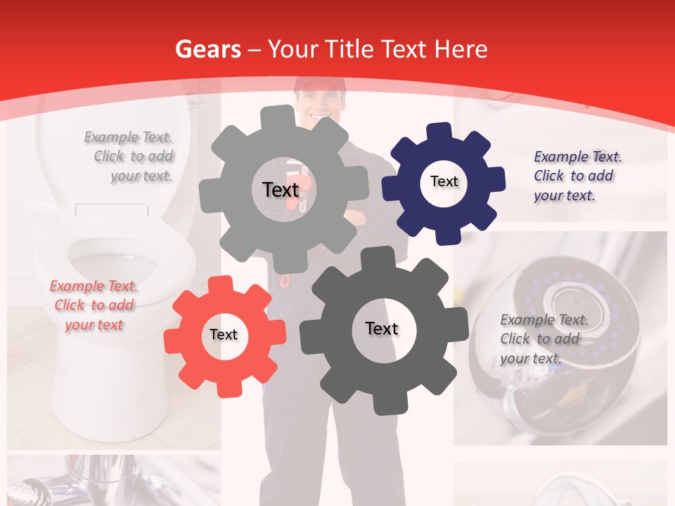 Drain Repairman Equipment PowerPoint Template