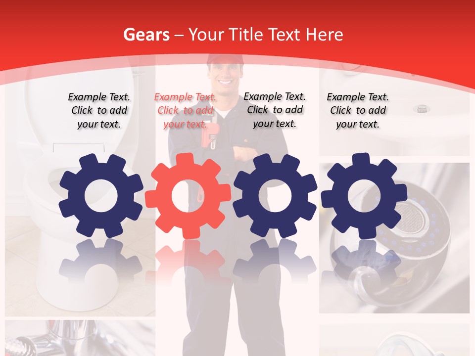 Drain Repairman Equipment PowerPoint Template