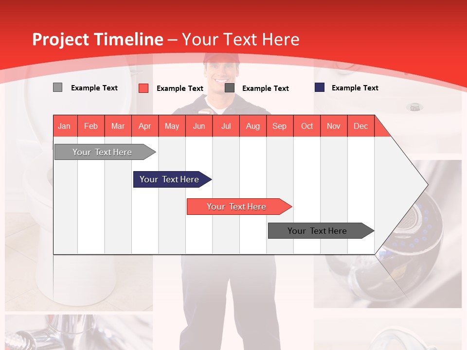 Drain Repairman Equipment PowerPoint Template