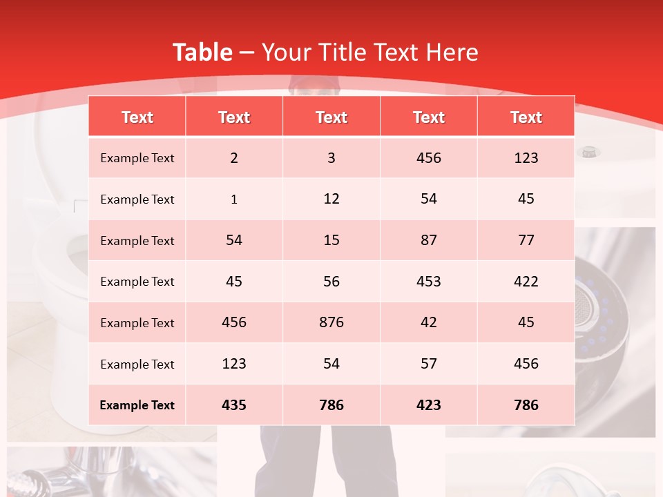Drain Repairman Equipment PowerPoint Template