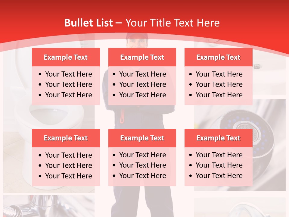 Drain Repairman Equipment PowerPoint Template