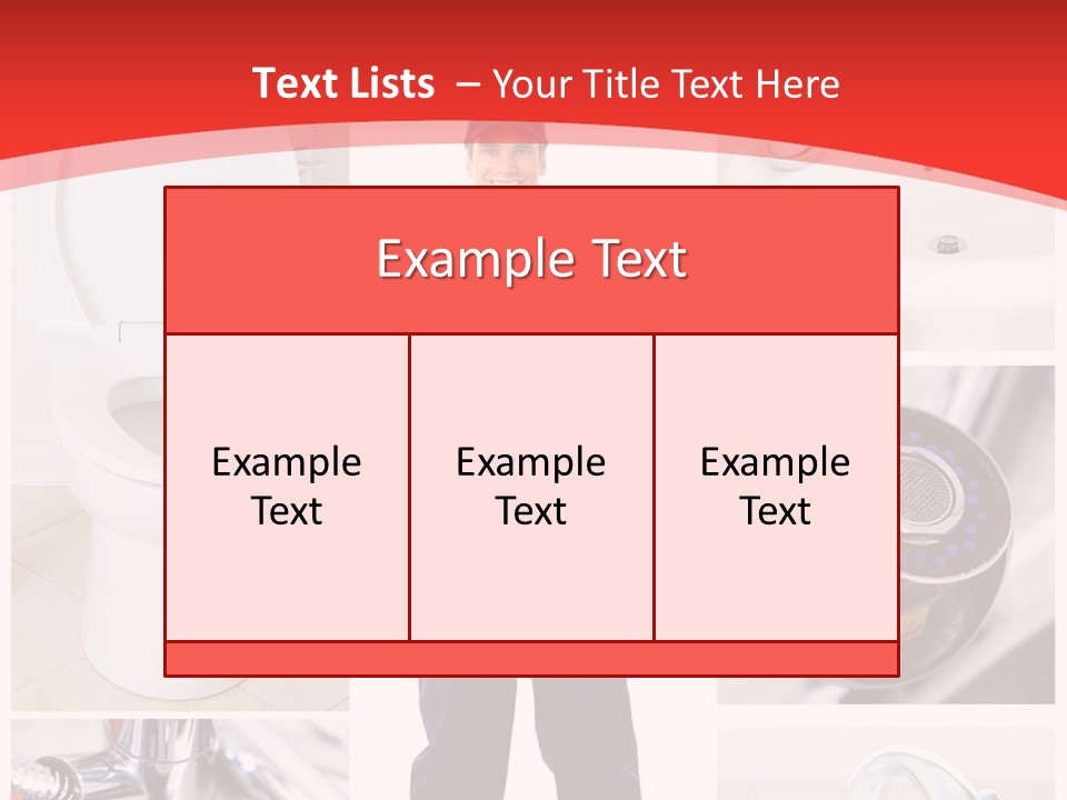 Drain Repairman Equipment PowerPoint Template