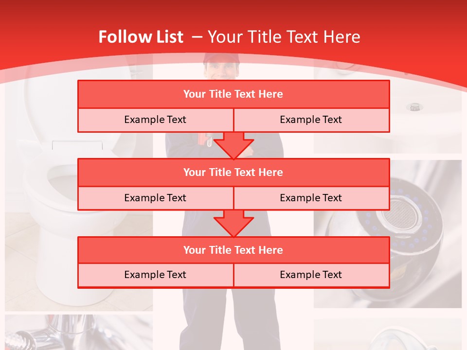 Drain Repairman Equipment PowerPoint Template