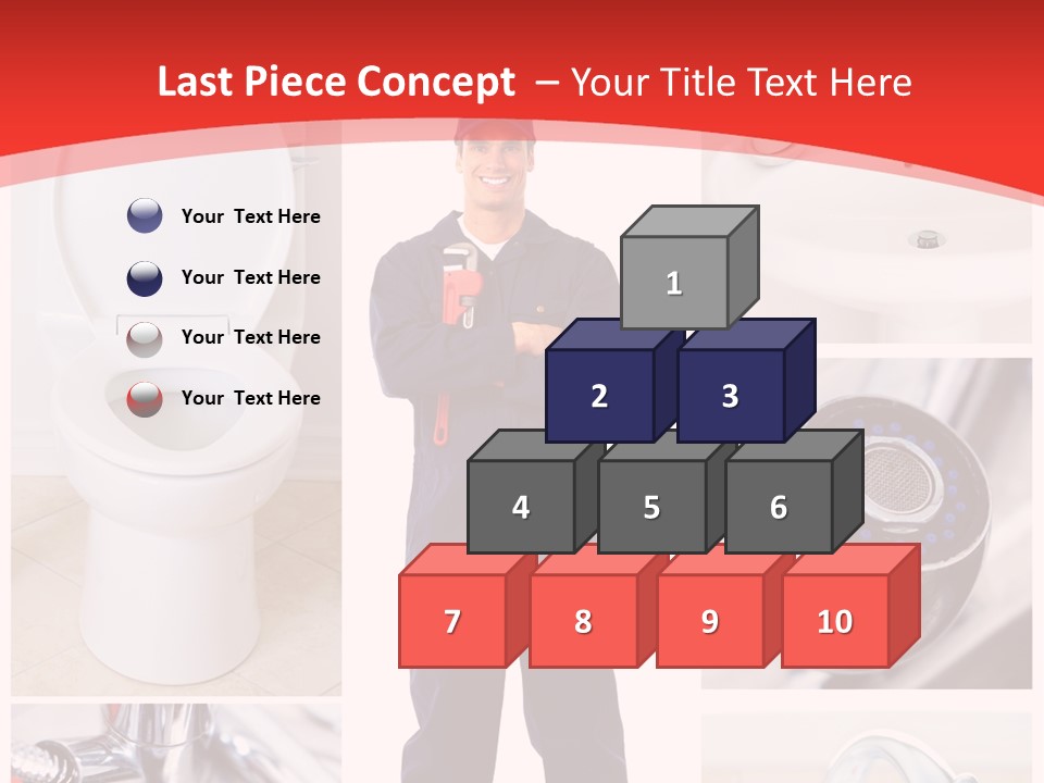 Drain Repairman Equipment PowerPoint Template