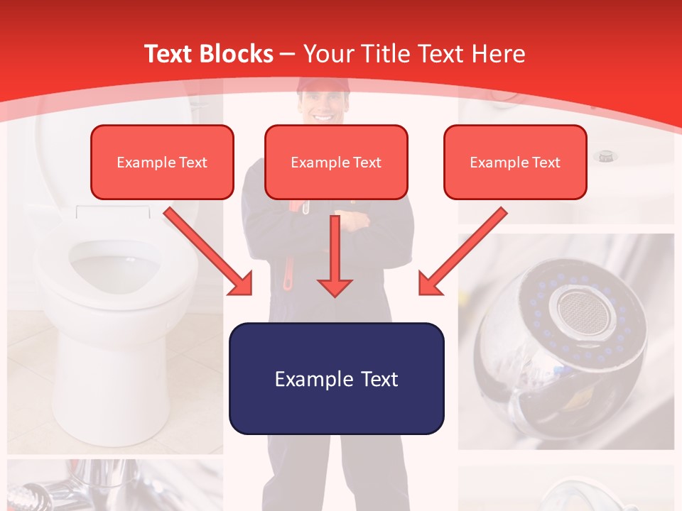 Drain Repairman Equipment PowerPoint Template