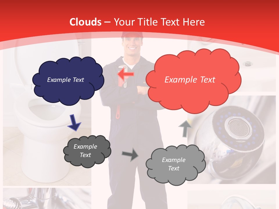 Drain Repairman Equipment PowerPoint Template