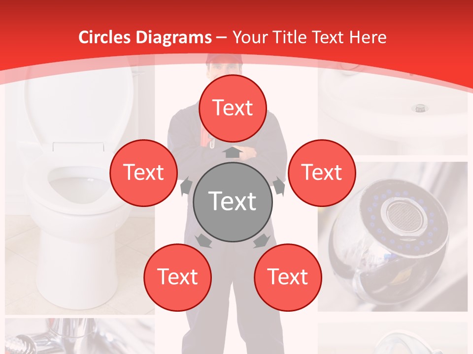 Drain Repairman Equipment PowerPoint Template